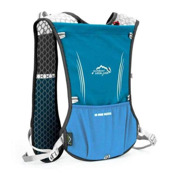 Planet Gates Blue Trail Running Backpack Men Women Ultralight Racing Marathon Hiking Bag Fitness Mobile Phone Holder Sport Accessories