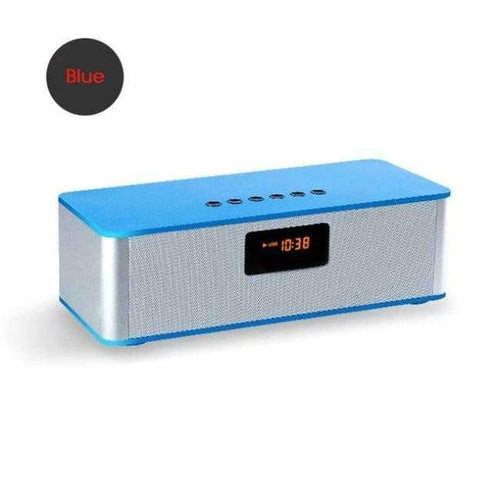 Planet Gates Blue TRANSCTEGO wireless Bluetooth speakers desktop computers subwoofer FM radio alarm clock mobile phone stereo support cards