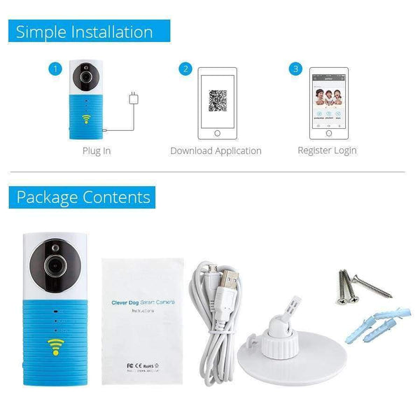 Planet Gates Blue TRINIDAD WOLF Dog Wireless Baby Monitor 720P Security Night Vision Baby Camera Motion Detection Two-Way Audio Baby Video Nanny