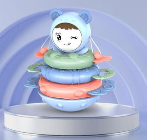 Planet Gates BLUE Tumbler 2 Baby Toys 0-12 Months climb Learning Baby Rattle Activity Ball Rattles Educational Toys For Baby Grasping Ball Puzzle