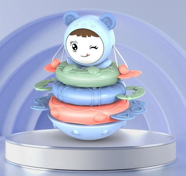 Planet Gates BLUE Tumbler 2 Baby Toys 0-12 Months climb Learning Baby Rattle Activity Ball Rattles Educational Toys For Baby Grasping Ball Puzzle