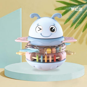 Planet Gates BLUE Tumbler Baby Toys 0-12 Months climb Learning Baby Rattle Activity Ball Rattles Educational Toys For Baby Grasping Ball Puzzle