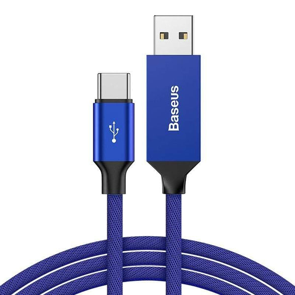 Baseus USB Type C Cable for Samsung Note 8 S8 S9 Plus Qucik Charge 3.0 Type C Cable for Xiaomi Mi 8 9 USB-C Mobile Phone Cables