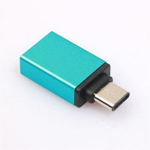 Planet Gates Blue Type-C To USB OTG Mini Adapter 3.0 Converte For Samsung Galaxy Note8 Cell Phone Accessories Charger Adapters