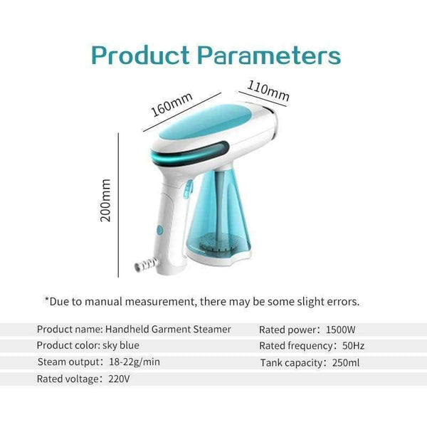 Planet Gates Blue / United States TINTON LIFE Mini Handheld Portable Garment Steamer Travel Electric Steam Brush Iron for Clothes Ironing Machine Home Appliances