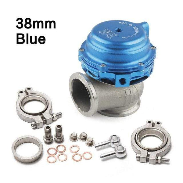Planet Gates Blue Universal 38mm External Wastegate V-Band Flanged Turbo Waste Gate For Supercharge Turbo Manifold With Logo MV-S 38mm Wastegate