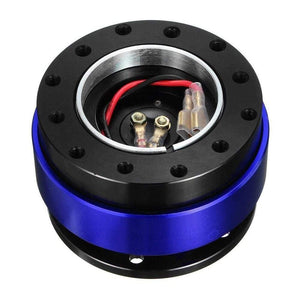 Universal Car Interior Parts Aluminum 6 Hole Car Quick Release Steering Wheel Snap Off Hub Adapter Boss Kit