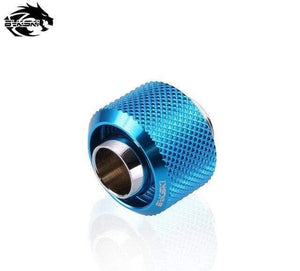 Planet Gates Blue Use for Inside Diameter 10mm + Outside Diameter 16mm Pipes 3/8''ID + 5/8"OD Soft Tube Fitting Hand Connector Fitting G1/4
