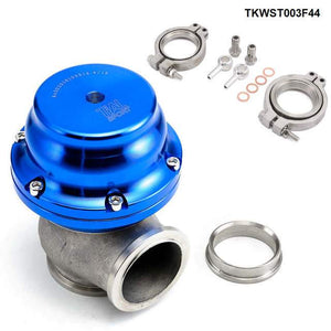 Planet Gates Blue V44 MVR 44mm V Band External Wastegate Kit 24PSI Turbo Wastegate TKWST003F44