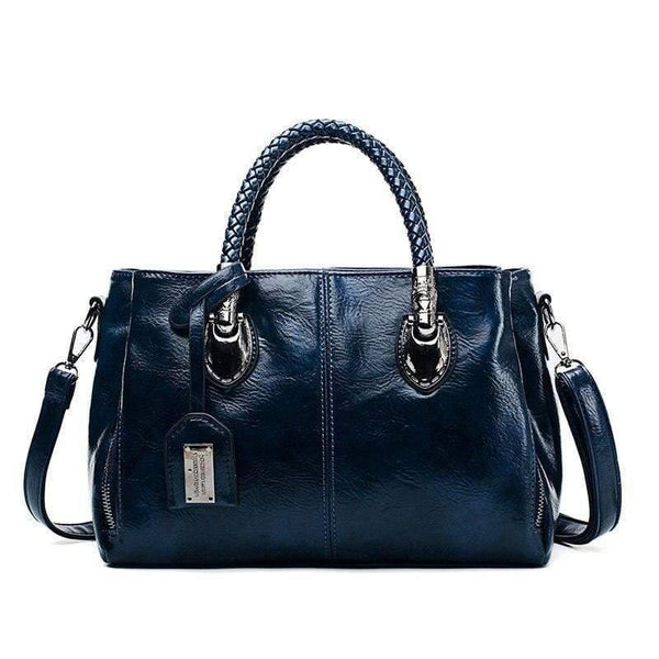Brand Vintage Oil WAX Leather Womens Hand bags Designers Luxury Handbags Women Shoulder Bags