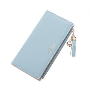 Planet Gates Blue Wallet Female For Coins Cute Wallet Women Long Leather Women Wallets Zipper Purses Portefeuille Wallet Female Purse Clutch