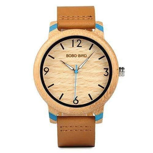 Planet Gates Blue Watch Men Lovers' Bamboo Watches Relogio Feminino Analog Quartz Casual Wristwatches Handmade wooden watch W-aQ22 DROP Shipping