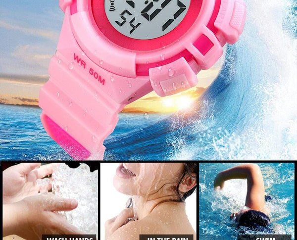 Planet Gates Blue watch Outdoor Sport Kids Watches Sports Digital Wristwatches Fashion Life Waterproof PU Wristband Children Watch relogio 1485