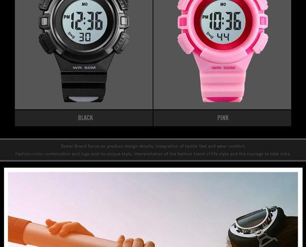 Planet Gates Blue watch Outdoor Sport Kids Watches Sports Digital Wristwatches Fashion Life Waterproof PU Wristband Children Watch relogio 1485