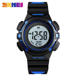 Planet Gates Blue watch Outdoor Sport Kids Watches Sports Digital Wristwatches Fashion Life Waterproof PU Wristband Children Watch relogio 1485