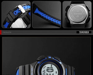 Planet Gates Blue watch Outdoor Sport Kids Watches Sports Digital Wristwatches Fashion Life Waterproof PU Wristband Children Watch relogio 1485