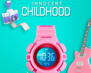 Planet Gates Blue watch Outdoor Sport Kids Watches Sports Digital Wristwatches Fashion Life Waterproof PU Wristband Children Watch relogio 1485