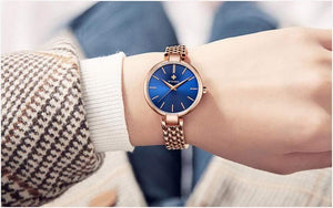 Planet Gates Blue Watches Women Quartz Watch Ladies Brand Fashion Waterproof Bracelet Wrist Watch Female Clock Relogio Feminino