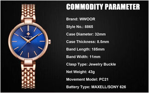 Planet Gates Blue Watches Women Quartz Watch Ladies Brand Fashion Waterproof Bracelet Wrist Watch Female Clock Relogio Feminino