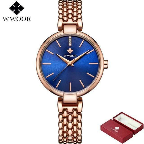Planet Gates Blue Watches Women Quartz Watch Ladies Brand Fashion Waterproof Bracelet Wrist Watch Female Clock Relogio Feminino