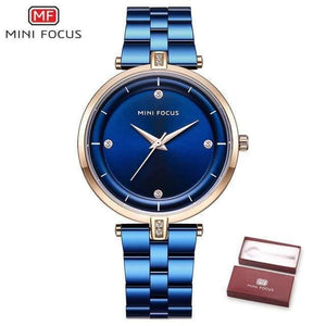 Planet Gates Blue Watches Women Top Brand Luxury Quartz Watch Women Fashion Relojes Mujer Stainless Steel Ladies Quartz Wrist Watches