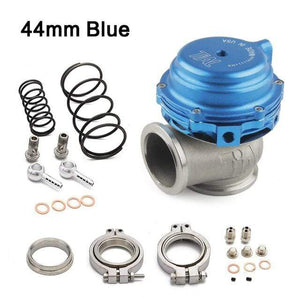 Planet Gates blue Water Cooler 44mm Wastegate External Turbo With Flange Hardware MV-R Water Cooled With Logo Red Blue Black