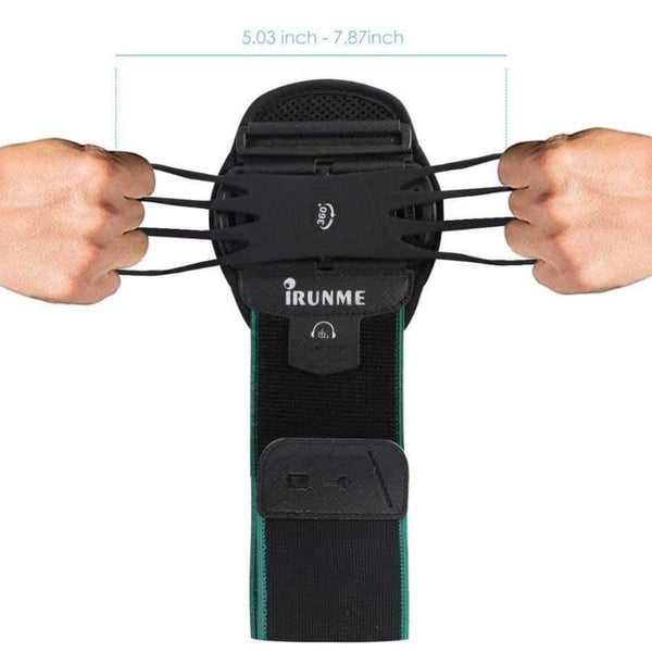 Planet Gates Blue Waterproof Gym Running Sports Armband for iPhone X 8 7 Case Cover Holder Arm Band Wrist Case Bag for 4 to 6 Inch Phone