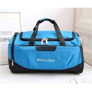 Planet Gates Blue Waterproof Large Sports Gym Bag With Shoes Pocket Men/Women Outdoor Fitness Training Duffle Bag Travel Yoga Handbag