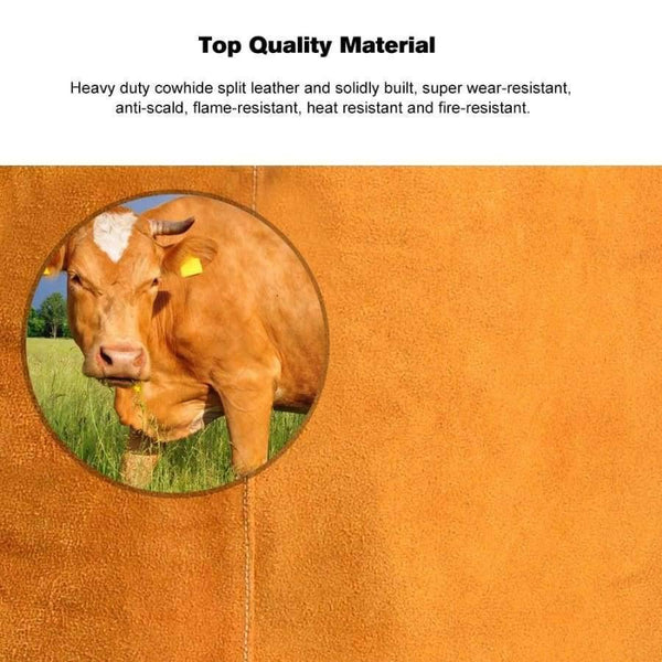 Planet Gates Blue Wear-resistant Cowhide Welding Hat Cloak of Welder Clothing High Temperature Resistant Welder Working Head Shoulder Protective