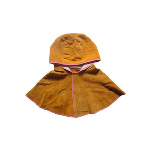 Planet Gates Blue Wear-resistant Cowhide Welding Hat Cloak of Welder Clothing High Temperature Resistant Welder Working Head Shoulder Protective