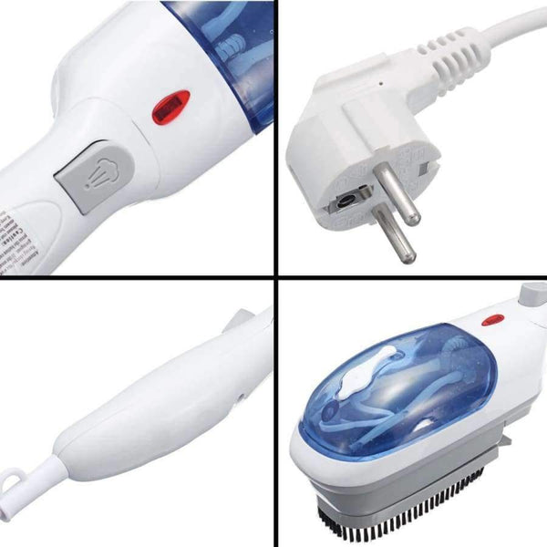Planet Gates Blue White / EU Warmtoo Portable Household Appliances 220V 800W Travel Handheld Iron Steamer Garment Steam Brush Hand Held for Ironing Clothes