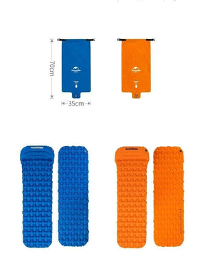 Planet Gates blue with air bag Sleeping Pad With Pillow Air Bag New Hand Press Inflating Camping Mattress Ultralight Outdoor Hiking Tent Mats