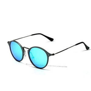 Planet Gates Blue with box1 VEITHDIA Brand Fashion Unisex Sun Glasses Polarized Coating Mirror Driving Sunglasses Round Male Eyewear For Men/Women 6358