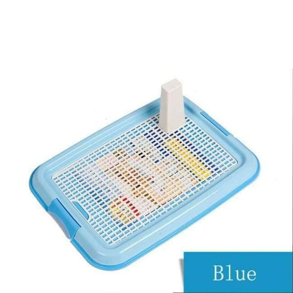 Planet Gates Blue with column / S Dog Accessories Mesh Dog Toilet Pad Tray Dog Lattice Potty Puppy Pee Training Durable Toilet Cat Mat Goods for Dogs Pet Supplies