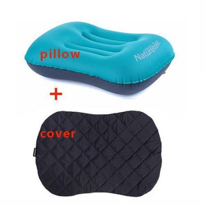 Planet Gates blue with cover Inflatable Outdoor Camping Pillow Ultralight Travel Pillows With Pocket Portable Inflation Cushion