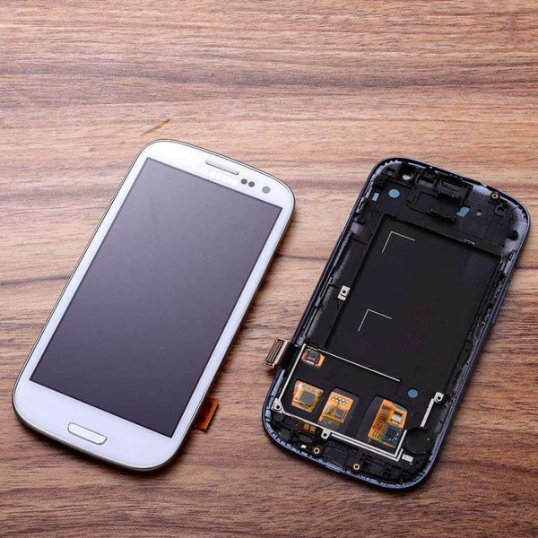 Planet Gates blue with frame LCD For Samsung Galaxy S3 LCD Display Touch Screen Digitizer Replacement For SAMSUNG Galaxy S3 Neo I9300i I9308i I9301i