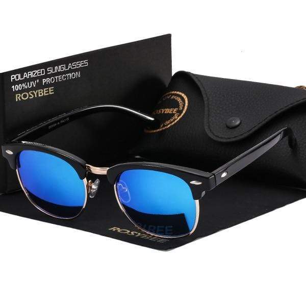 Planet Gates blue / with original box UV400  Polarized Sunglasses men women Classic cool retro Sun glasses Coating  man Driving Shades fashion male oculos