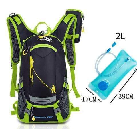 Planet Gates blue with water bag 18L Waterproof Backpack outdoor sport backpack water bag camping hiking cycling water backpack