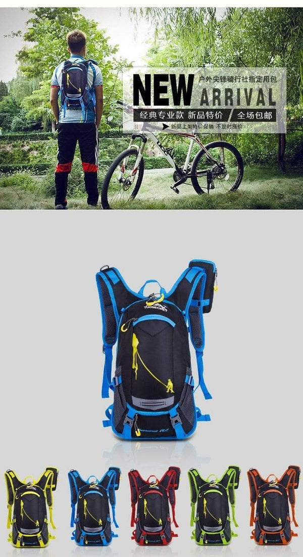 Planet Gates blue with water bag 18L Waterproof Backpack outdoor sport backpack water bag camping hiking cycling water backpack