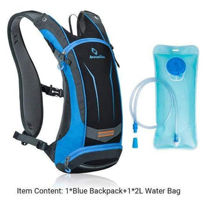 Planet Gates Blue with Water Bag / 8L 8L Bicycle Backpack,Waterproof MTB Bike Water Bag For Bicycle,Outdoor Hiking Trekking Cycling Hydration Backpack 4 Colors