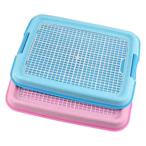Planet Gates Blue without column / S Dog Accessories Mesh Dog Toilet Pad Tray Dog Lattice Potty Puppy Pee Training Durable Toilet Cat Mat Goods for Dogs Pet Supplies