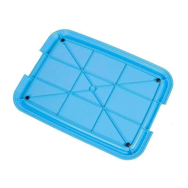Planet Gates Blue without column / S Dog Accessories Mesh Dog Toilet Pad Tray Dog Lattice Potty Puppy Pee Training Durable Toilet Cat Mat Goods for Dogs Pet Supplies