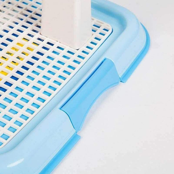 Planet Gates Blue without column / S Dog Accessories Mesh Dog Toilet Pad Tray Dog Lattice Potty Puppy Pee Training Durable Toilet Cat Mat Goods for Dogs Pet Supplies