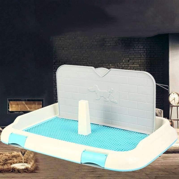 Planet Gates Blue without column / S Dog Accessories Mesh Dog Toilet Pad Tray Dog Lattice Potty Puppy Pee Training Durable Toilet Cat Mat Goods for Dogs Pet Supplies