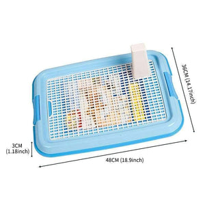 Planet Gates Blue without column / S Dog Accessories Mesh Dog Toilet Pad Tray Dog Lattice Potty Puppy Pee Training Durable Toilet Cat Mat Goods for Dogs Pet Supplies