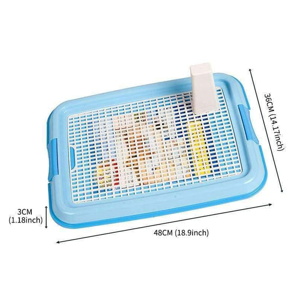 Planet Gates Blue without column / S Dog Accessories Mesh Dog Toilet Pad Tray Dog Lattice Potty Puppy Pee Training Durable Toilet Cat Mat Goods for Dogs Pet Supplies