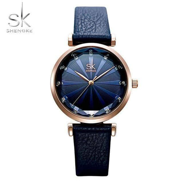 Planet Gates blue Women's Watches Luxury Ladies Watch Leather Watches For Women Fashion Bayan Kol Saati Diamond Reloj Mujer