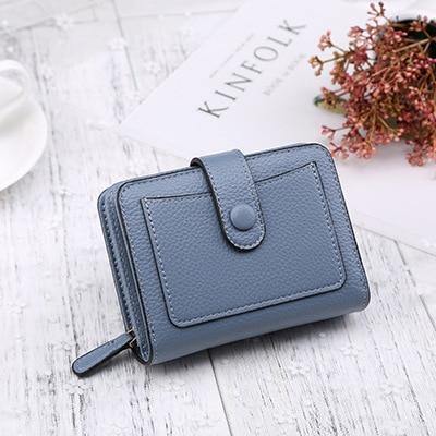 Planet Gates Women Wallets New Luxury Brand Red Black Small Mini Coin Purse Hasp Card Holder Lady Wallet Zipper Female Leather Buckle