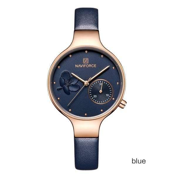 Planet Gates blue Women Watches Top Luxury Brand Ladies Quartz Watches Genuine Leather Watchband Casual Wrist Watches Gift For Girls