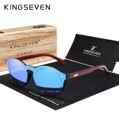 Planet Gates Blue Wooden / China / Original Natural Handmade Wood Sunglasses UV400 Men Sun Glasses Women Brand Design Original Rosewood Eyewear Oculo